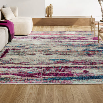 Contemporary Pop Modern Abstract Brushstroke Area Rug
